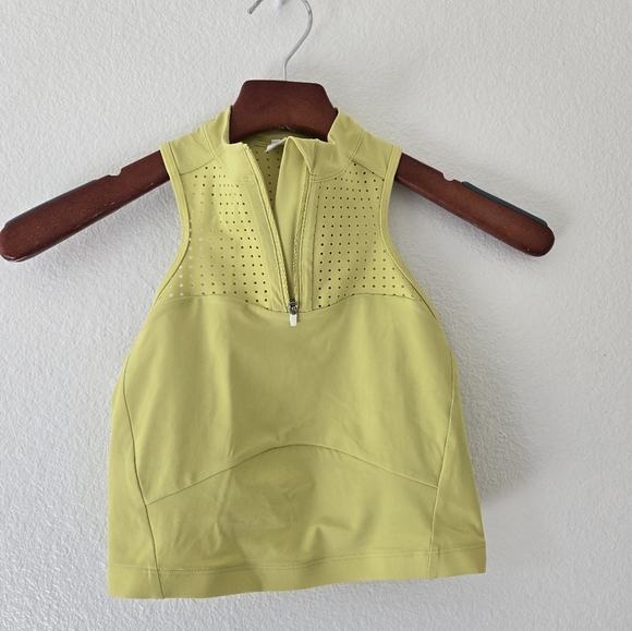 Lululemon Unleash Strength Sport Bra *Medium Support Yellow Serpentine Size 4 - Picture 5 of 16